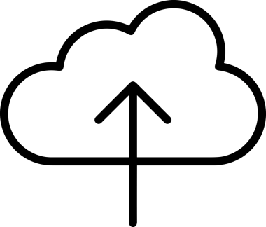 Uygulama UI, Web Tasarımı, Bulut ve Veri Yönetimi Kullanımı için Depolama Simgesi Siyah ve Beyaz PNG