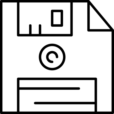 Uygulama UI, Web Tasarımı, Bulut ve Veri Yönetimi Kullanımı için Depolama Simgesi Siyah ve Beyaz PNG