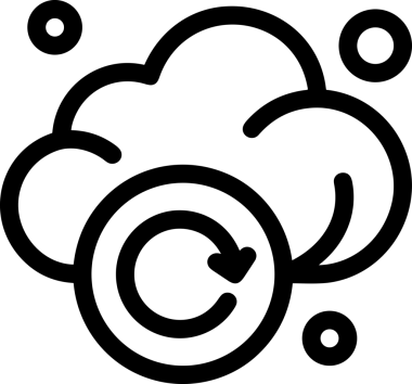 Uygulama UI, Web Tasarımı, Bulut ve Veri Yönetimi Kullanımı için Depolama Simgesi Siyah ve Beyaz PNG