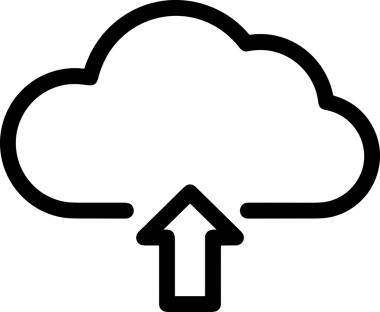 Uygulama UI, Web Tasarımı, Bulut ve Veri Yönetimi Kullanımı için Depolama Simgesi Siyah ve Beyaz PNG