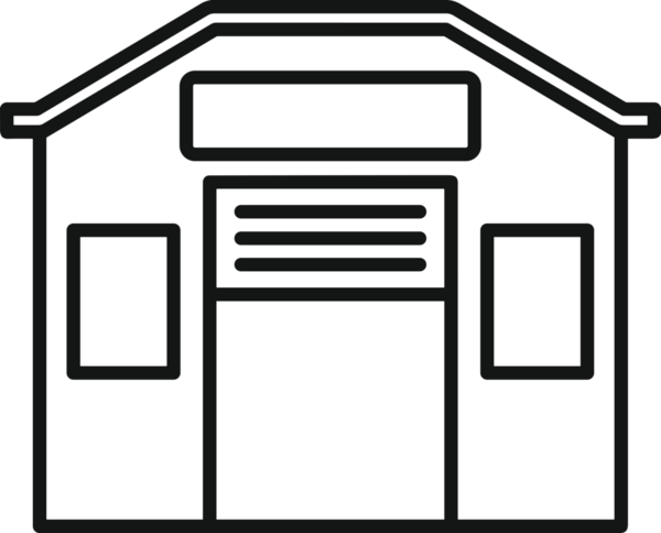 Uygulama UI, Web Tasarımı, Bulut ve Veri Yönetimi Kullanımı için Depolama Simgesi Siyah ve Beyaz PNG