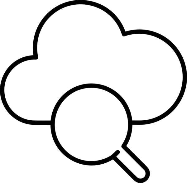 Uygulama UI, Web Tasarımı, Bulut ve Veri Yönetimi Kullanımı için Depolama Simgesi Siyah ve Beyaz PNG