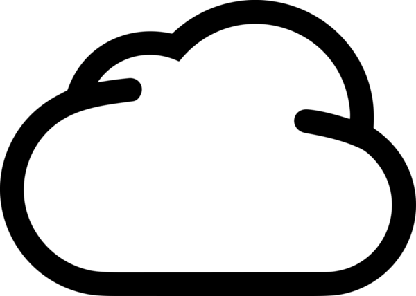 Uygulama UI, Web Tasarımı, Bulut ve Veri Yönetimi Kullanımı için Depolama Simgesi Siyah ve Beyaz PNG