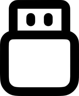 Uygulama UI, Web Tasarımı, Bulut ve Veri Yönetimi Kullanımı için Depolama Simgesi Siyah ve Beyaz PNG