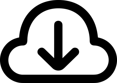 Uygulama UI, Web Tasarımı, Bulut ve Veri Yönetimi Kullanımı için Depolama Simgesi Siyah ve Beyaz PNG