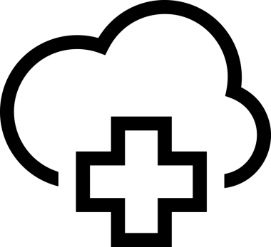 Uygulama UI, Web Tasarımı, Bulut ve Veri Yönetimi Kullanımı için Depolama Simgesi Siyah ve Beyaz PNG