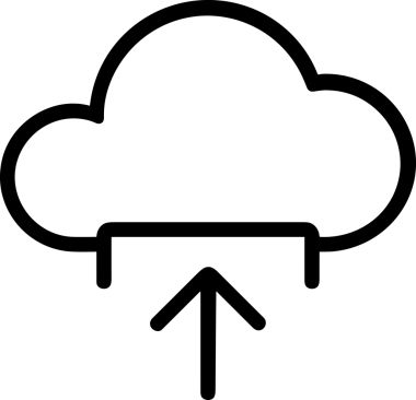 Uygulama UI, Web Tasarımı, Bulut ve Veri Yönetimi Kullanımı için Depolama Simgesi Siyah ve Beyaz PNG