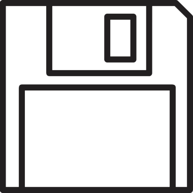 Uygulama UI, Web Tasarımı, Bulut ve Veri Yönetimi Kullanımı için Depolama Simgesi Siyah ve Beyaz PNG