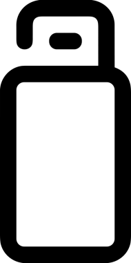 Uygulama UI, Web Tasarımı, Bulut ve Veri Yönetimi Kullanımı için Depolama Simgesi Siyah ve Beyaz PNG