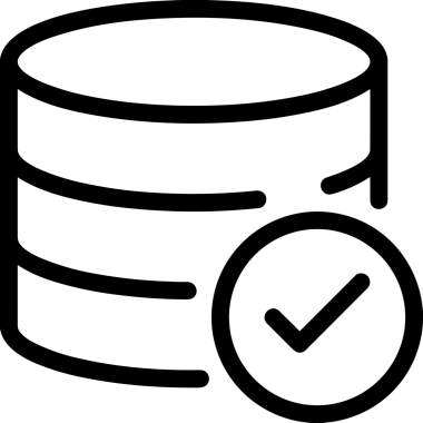 Uygulama UI, Web Tasarımı, Bulut ve Veri Yönetimi Kullanımı için Depolama Simgesi Siyah ve Beyaz PNG