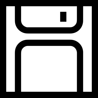 Uygulama UI, Web Tasarımı, Bulut ve Veri Yönetimi Kullanımı için Depolama Simgesi Siyah ve Beyaz PNG