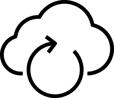 Uygulama UI, Web Tasarımı, Bulut ve Veri Yönetimi Kullanımı için Depolama Simgesi Siyah ve Beyaz PNG