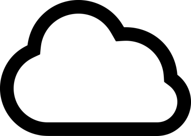 Uygulama UI, Web Tasarımı, Bulut ve Veri Yönetimi Kullanımı için Depolama Simgesi Siyah ve Beyaz PNG
