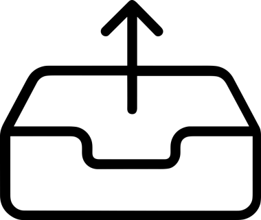 Uygulama UI, Web Tasarımı, Bulut ve Veri Yönetimi Kullanımı için Depolama Simgesi Siyah ve Beyaz PNG