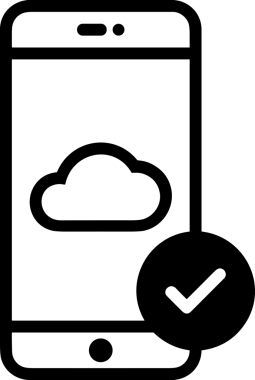 Uygulama UI, Web Tasarımı, Bulut ve Veri Yönetimi Kullanımı için Depolama Simgesi Siyah ve Beyaz PNG