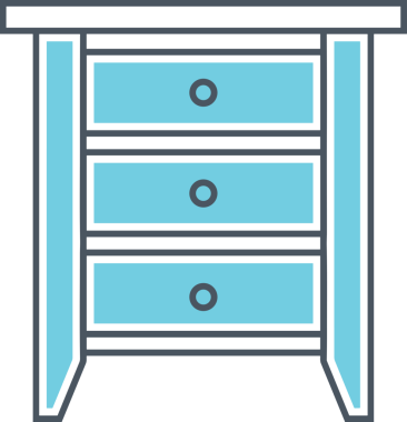 Uygulama UI, Web Tasarımı, Bulut ve Veri Yönetimi Kullanımı için Depolama Simgesi Siyah ve Beyaz PNG