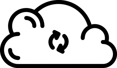 Uygulama UI, Web Tasarımı, Bulut ve Veri Yönetimi Kullanımı için Depolama Simgesi Siyah ve Beyaz PNG