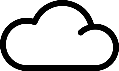 Uygulama UI, Web Tasarımı, Bulut ve Veri Yönetimi Kullanımı için Depolama Simgesi Siyah ve Beyaz PNG