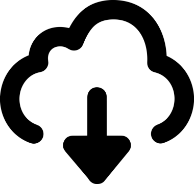 Uygulama UI, Web Tasarımı, Bulut ve Veri Yönetimi Kullanımı için Depolama Simgesi Siyah ve Beyaz PNG