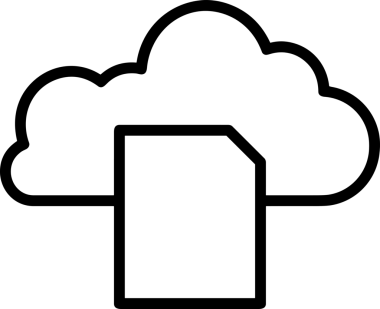 Uygulama UI, Web Tasarımı, Bulut ve Veri Yönetimi Kullanımı için Depolama Simgesi Siyah ve Beyaz PNG