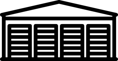 Uygulama UI, Web Tasarımı, Bulut ve Veri Yönetimi Kullanımı için Depolama Simgesi Siyah ve Beyaz PNG