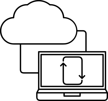 Uygulama UI, Web Tasarımı, Bulut ve Veri Yönetimi Kullanımı için Depolama Simgesi Siyah ve Beyaz PNG