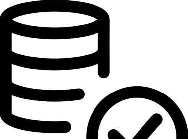 Uygulama UI, Web Tasarımı, Bulut ve Veri Yönetimi Kullanımı için Depolama Simgesi Siyah ve Beyaz PNG