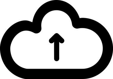 Uygulama UI, Web Tasarımı, Bulut ve Veri Yönetimi Kullanımı için Depolama Simgesi Siyah ve Beyaz PNG