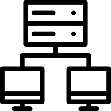 Uygulama UI, Web Tasarımı, Bulut ve Veri Yönetimi Kullanımı için Depolama Simgesi Siyah ve Beyaz PNG