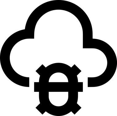 Uygulama UI, Web Tasarımı, Bulut ve Veri Yönetimi Kullanımı için Depolama Simgesi Siyah ve Beyaz PNG