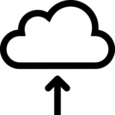 Uygulama UI, Web Tasarımı, Bulut ve Veri Yönetimi Kullanımı için Depolama Simgesi Siyah ve Beyaz PNG