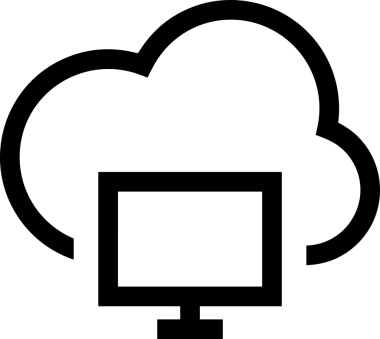 Uygulama UI, Web Tasarımı, Bulut ve Veri Yönetimi Kullanımı için Depolama Simgesi Siyah ve Beyaz PNG