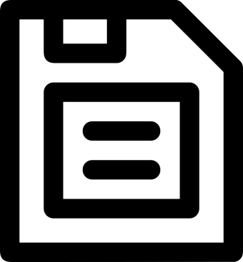 Uygulama UI, Web Tasarımı, Bulut ve Veri Yönetimi Kullanımı için Depolama Simgesi Siyah ve Beyaz PNG
