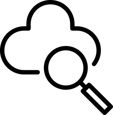 Uygulama UI, Web Tasarımı, Bulut ve Veri Yönetimi Kullanımı için Depolama Simgesi Siyah ve Beyaz PNG