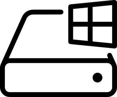 Uygulama UI, Web Tasarımı, Bulut ve Veri Yönetimi Kullanımı için Depolama Simgesi Siyah ve Beyaz PNG