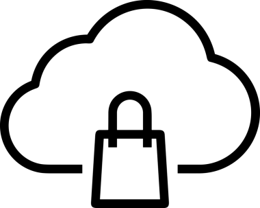 Uygulama UI, Web Tasarımı, Bulut ve Veri Yönetimi Kullanımı için Depolama Simgesi Siyah ve Beyaz PNG