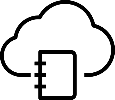 Uygulama UI, Web Tasarımı, Bulut ve Veri Yönetimi Kullanımı için Depolama Simgesi Siyah ve Beyaz PNG
