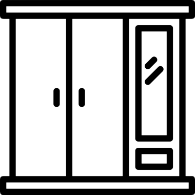 Uygulama UI, Web Tasarımı, Bulut ve Veri Yönetimi Kullanımı için Depolama Simgesi Siyah ve Beyaz PNG