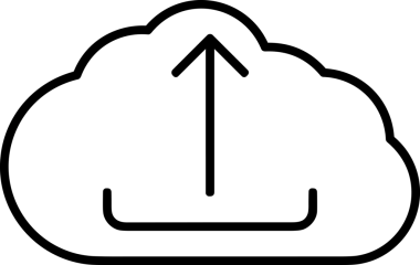 Uygulama UI, Web Tasarımı, Bulut ve Veri Yönetimi Kullanımı için Depolama Simgesi Siyah ve Beyaz PNG