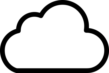 Uygulama UI, Web Tasarımı, Bulut ve Veri Yönetimi Kullanımı için Depolama Simgesi Siyah ve Beyaz PNG