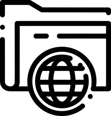 Uygulama UI, Web Tasarımı, Bulut ve Veri Yönetimi Kullanımı için Depolama Simgesi Siyah ve Beyaz PNG