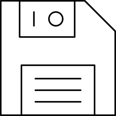 Uygulama UI, Web Tasarımı, Bulut ve Veri Yönetimi Kullanımı için Depolama Simgesi Siyah ve Beyaz PNG