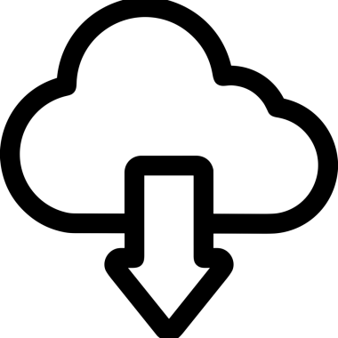 Uygulama UI, Web Tasarımı, Bulut ve Veri Yönetimi Kullanımı için Depolama Simgesi Siyah ve Beyaz PNG