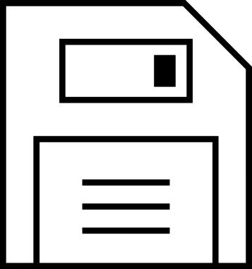 Uygulama UI, Web Tasarımı, Bulut ve Veri Yönetimi Kullanımı için Depolama Simgesi Siyah ve Beyaz PNG