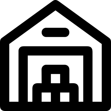 Uygulama UI, Web Tasarımı, Bulut ve Veri Yönetimi Kullanımı için Depolama Simgesi Siyah ve Beyaz PNG