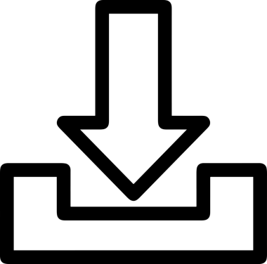 Uygulama UI, Web Tasarımı, Bulut ve Veri Yönetimi Kullanımı için Depolama Simgesi Siyah ve Beyaz PNG