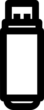 Uygulama UI, Web Tasarımı, Bulut ve Veri Yönetimi Kullanımı için Depolama Simgesi Siyah ve Beyaz PNG