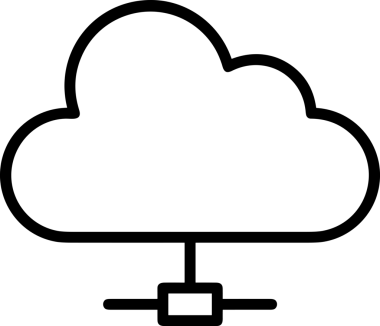 Uygulama UI, Web Tasarımı, Bulut ve Veri Yönetimi Kullanımı için Depolama Simgesi Siyah ve Beyaz PNG