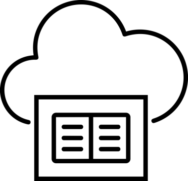 Uygulama UI, Web Tasarımı, Bulut ve Veri Yönetimi Kullanımı için Depolama Simgesi Siyah ve Beyaz PNG