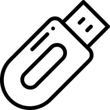 Uygulama UI, Web Tasarımı, Bulut ve Veri Yönetimi Kullanımı için Depolama Simgesi Siyah ve Beyaz PNG